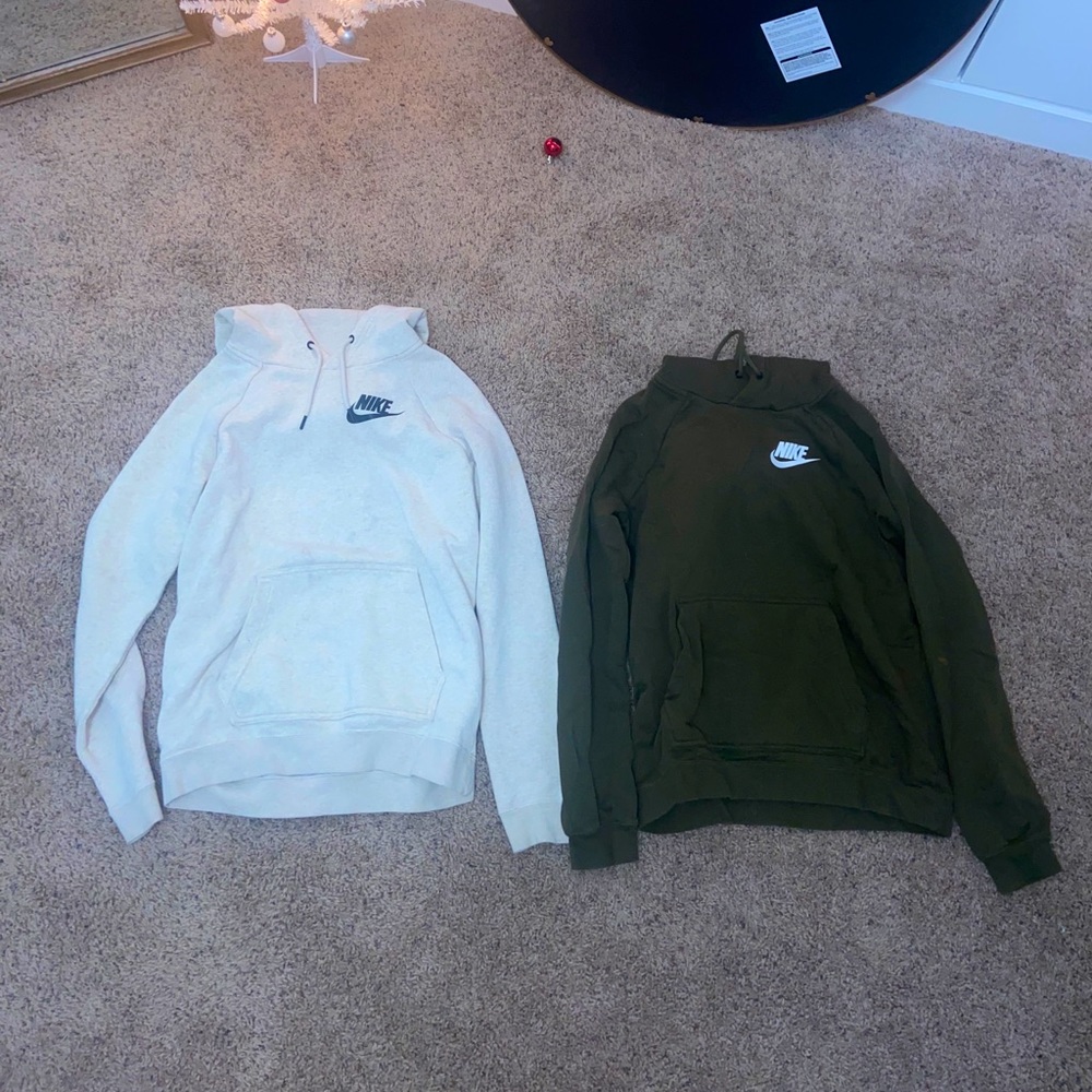 Two Nike hoodies